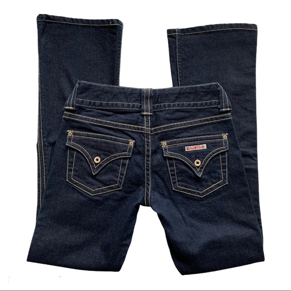 Hudson 26 Bootcut Denim Dark Jeans Flap Pockets - Picture 3 of 10